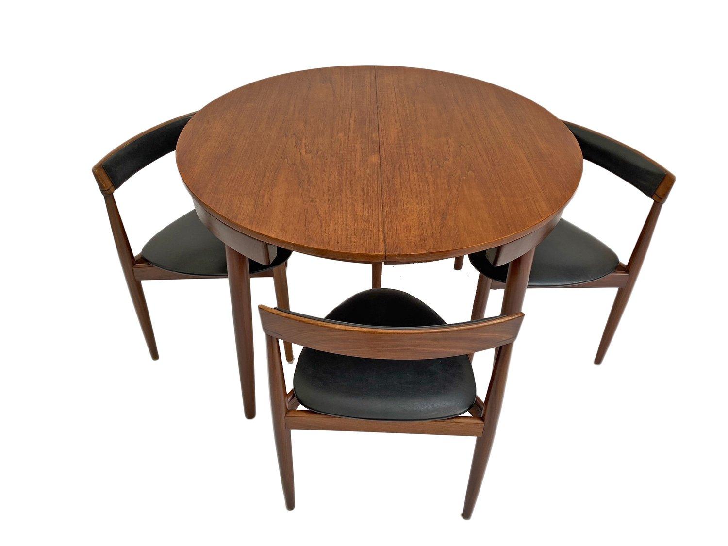 Danish Hans Olsen for Frem Røjle 'Roundette' Series Teak Dining Table and Chairs 7