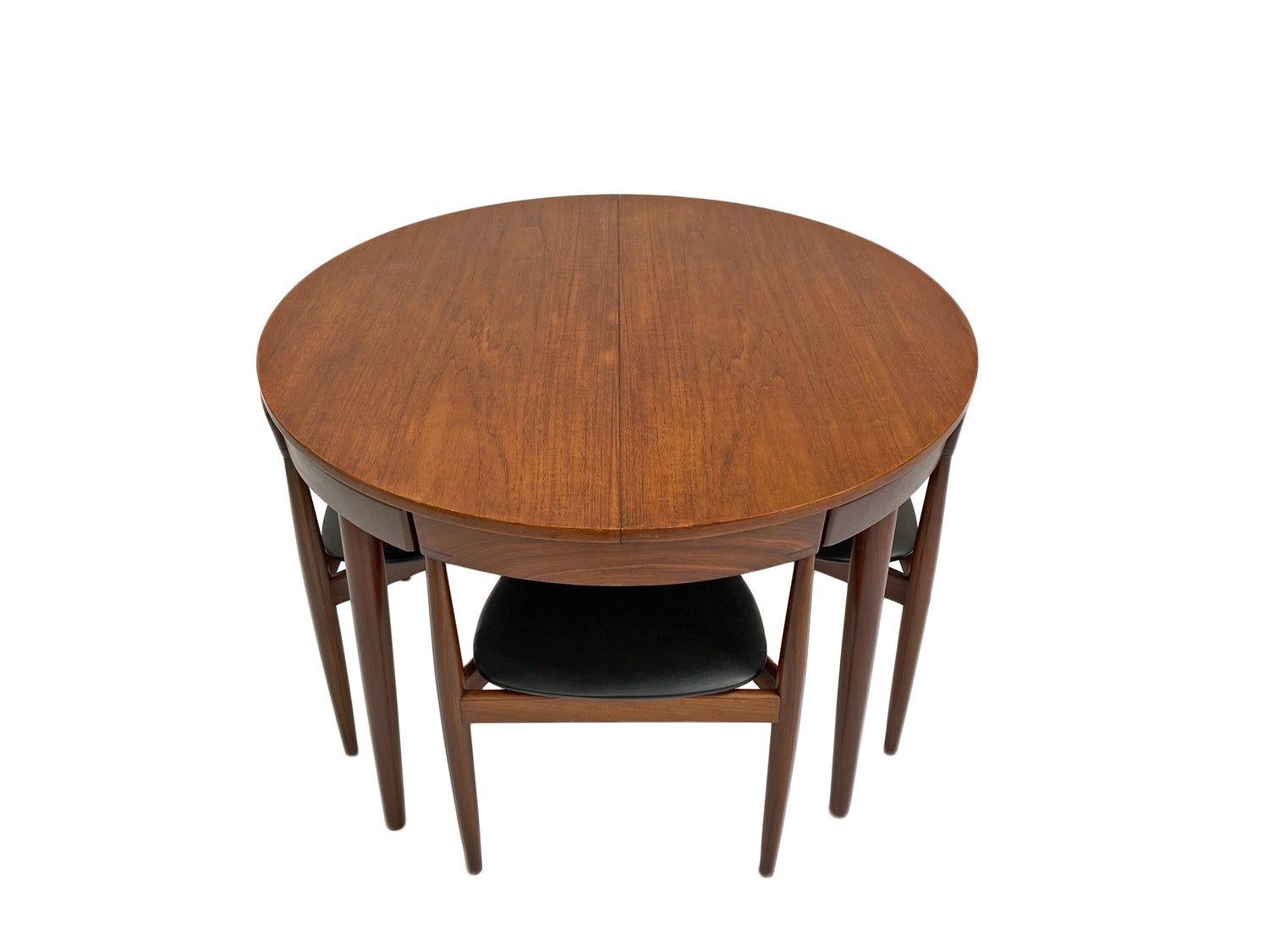Danish Hans Olsen for Frem Røjle 'Roundette' Series Teak Dining Table and Chairs 10