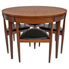 Vintage Danish Hans Olsen for Frem Røjle 'Roundette' Series Teak Dining Table and Chairs