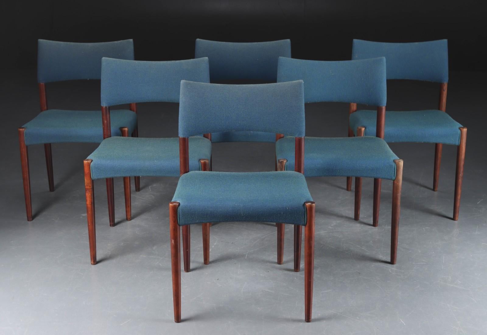 Scandinavian Modern Danish Hardwood Dining Chair by Ejner Larsen & Aksel Bender-Madsen For Sale