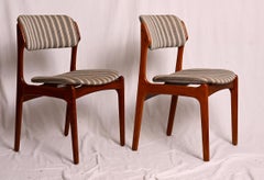 Sillas de comedor danesas de madera dura OD-49 de Erik Buch