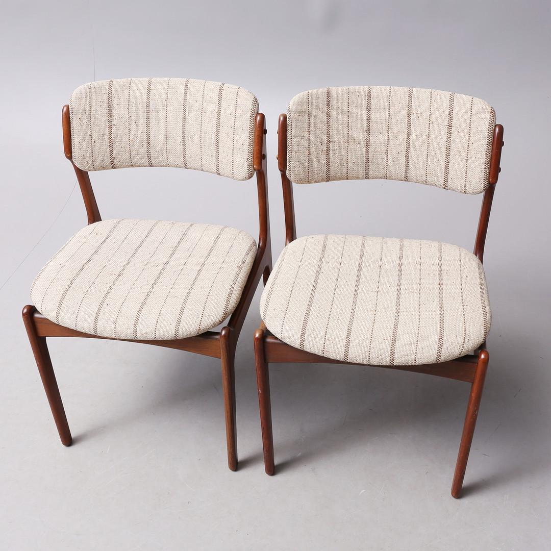 Mid-20th Century Danish Hardwood Dining Chairs OD-49 by Erik Buch For Sale