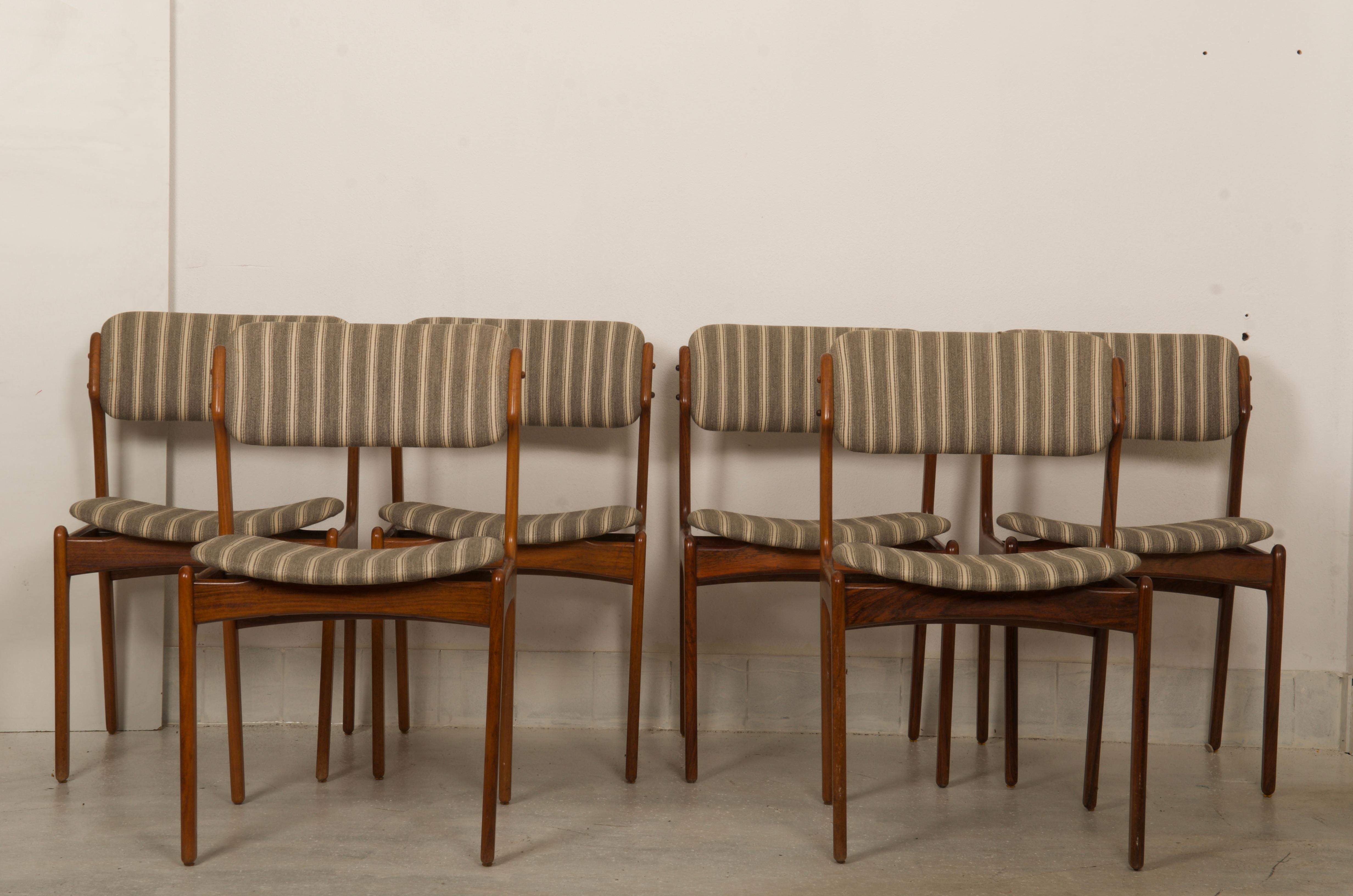 Danish Hardwood Dining Chairs OD-49 by Erik Buch For Sale 4
