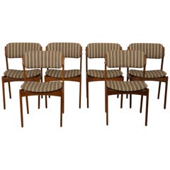 Retro Danish Hardwood Dining Chairs OD-49 by Erik Buch