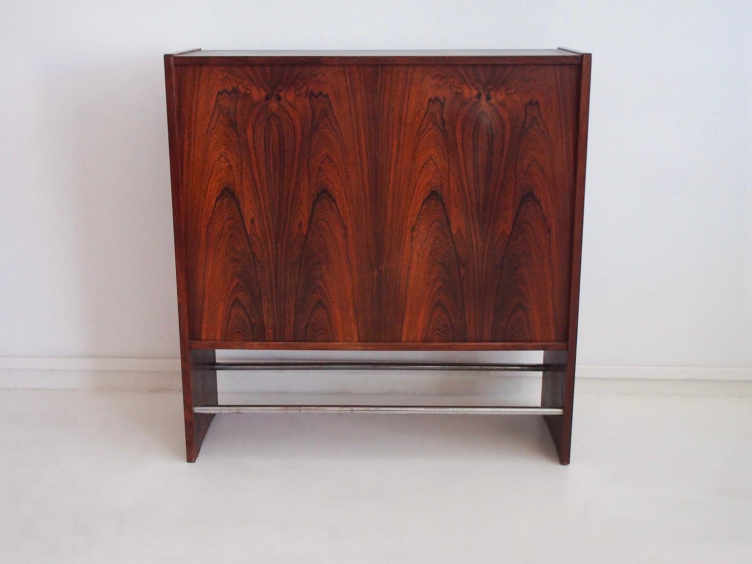 Danish Hardwood Dry Bar by Erik Buch For Sale 7