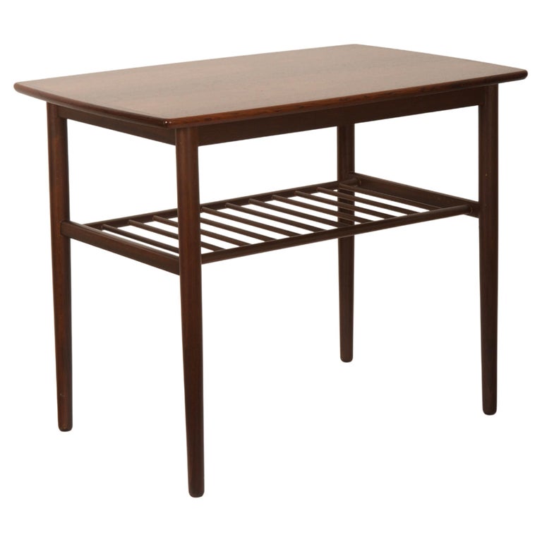 Danish Hardwood Side Table For Sale at 1stDibs