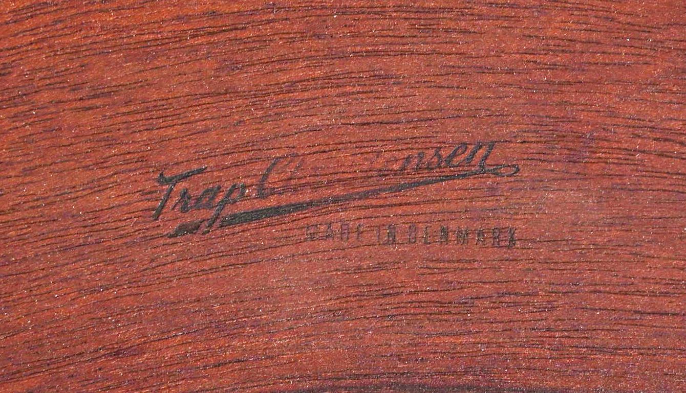 Tavolino danese in legno duro firmato Trap Christensen in vendita 2