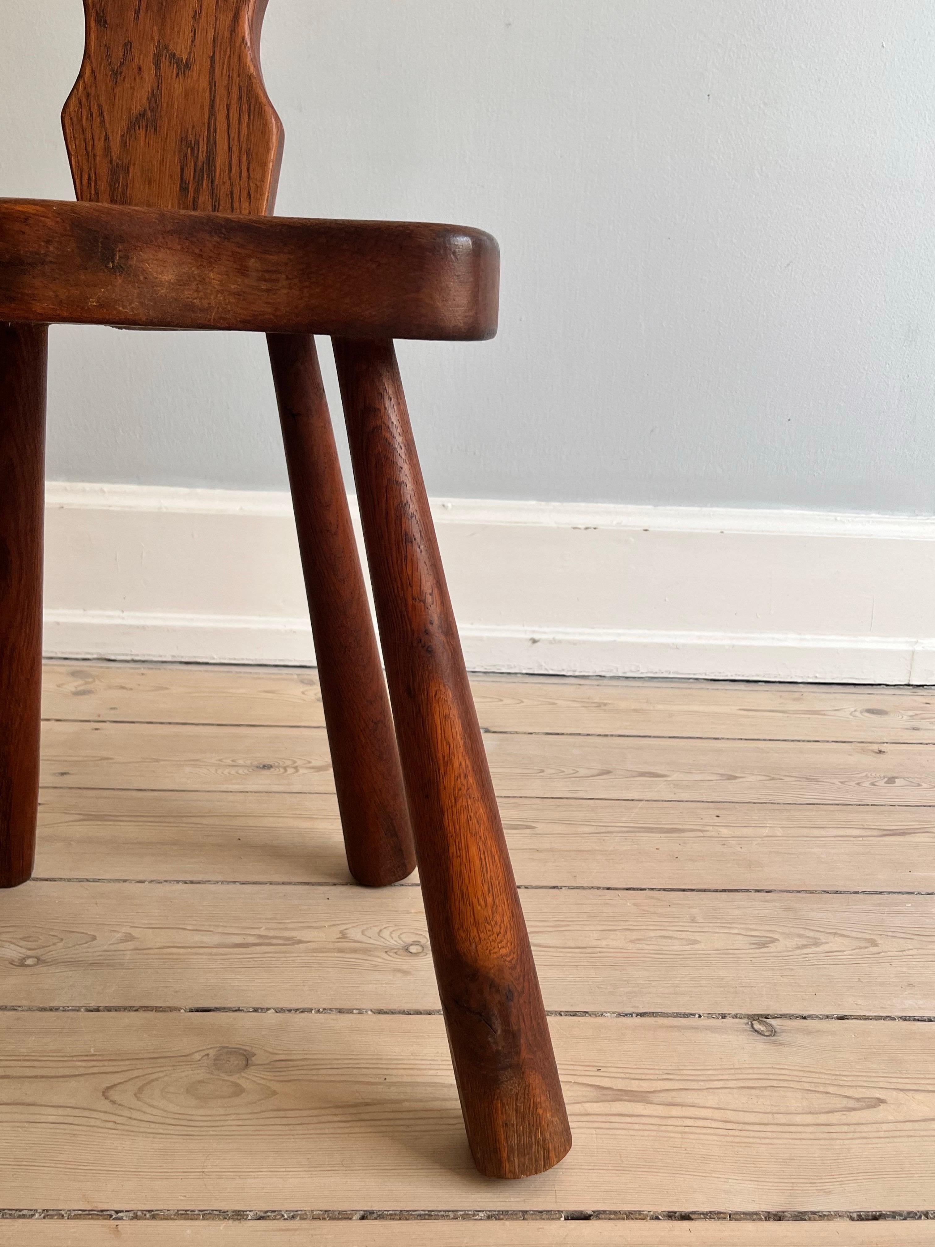 Danish heart-shaped folk chair from the 1920s For Sale 4