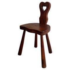 Danish heart-shaped folk chair from the 1920s
