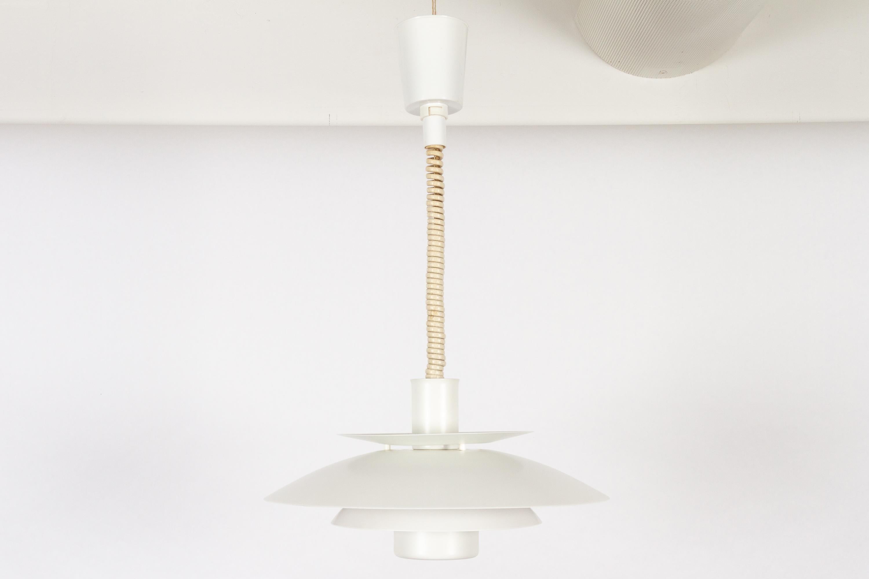 Scandinavian Modern Danish Height Adjustable Ceiling Pendant by Form-Light, 1970s