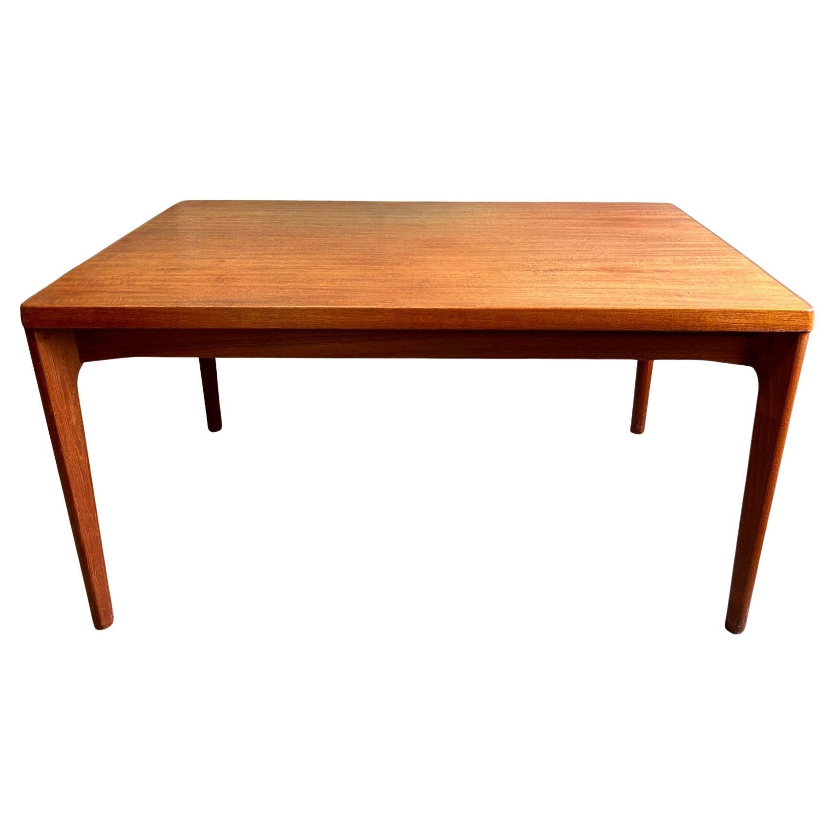 Danish Henning Kjærnulf for Vejle Møbelfabrik Teak Extending Dining Table 1960s For Sale