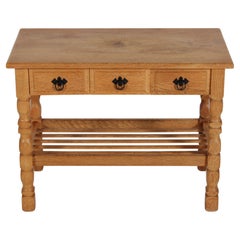 Danish Henning Kjærnulf Style Side- and Console Table of Oak 1970s