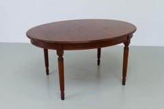 Danish Hepplewhite Oval Mahogany Dining Table by Farre Møbelfabrik, 1970s.