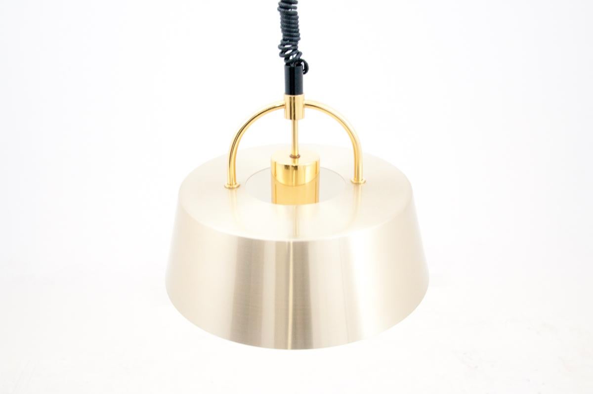 Mid-Century moderno Lampada a sospensione danese Hercules di Jo Hammerborg, anni '70 in vendita