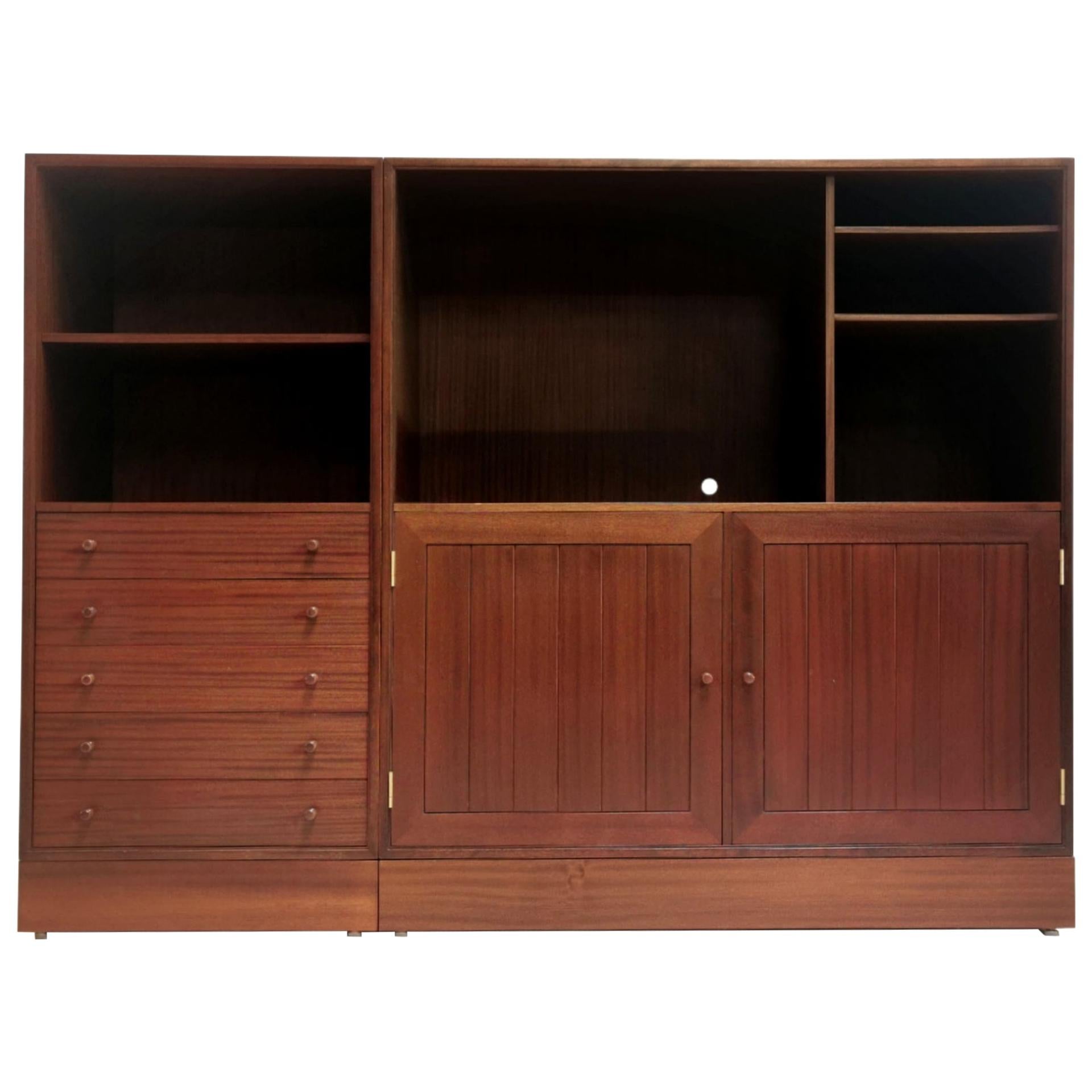 Danish HG Furniture Midcentury Vintage Bookcase Wall Unit, 1970s