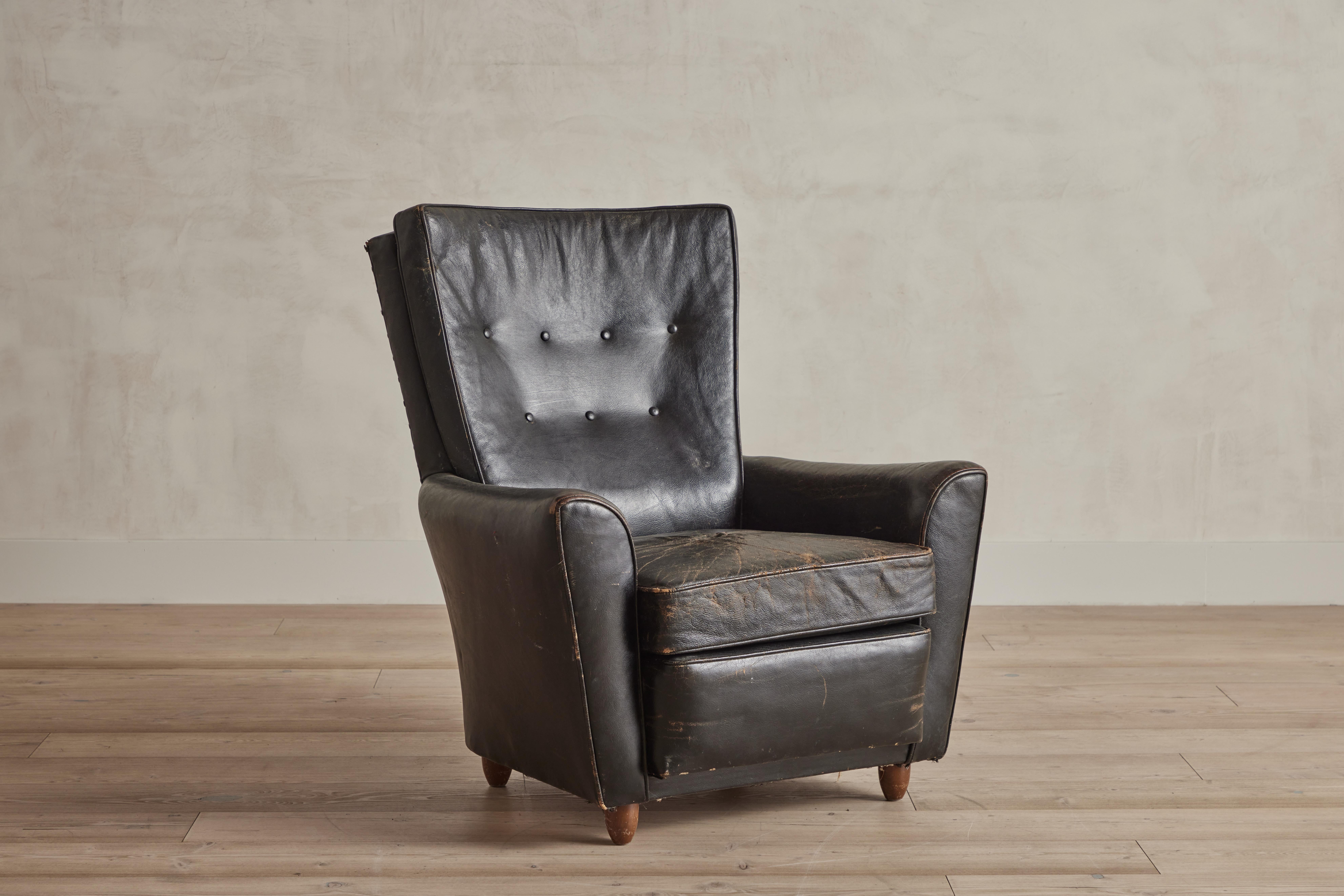Mid-Century Modern Danish High Back Chair