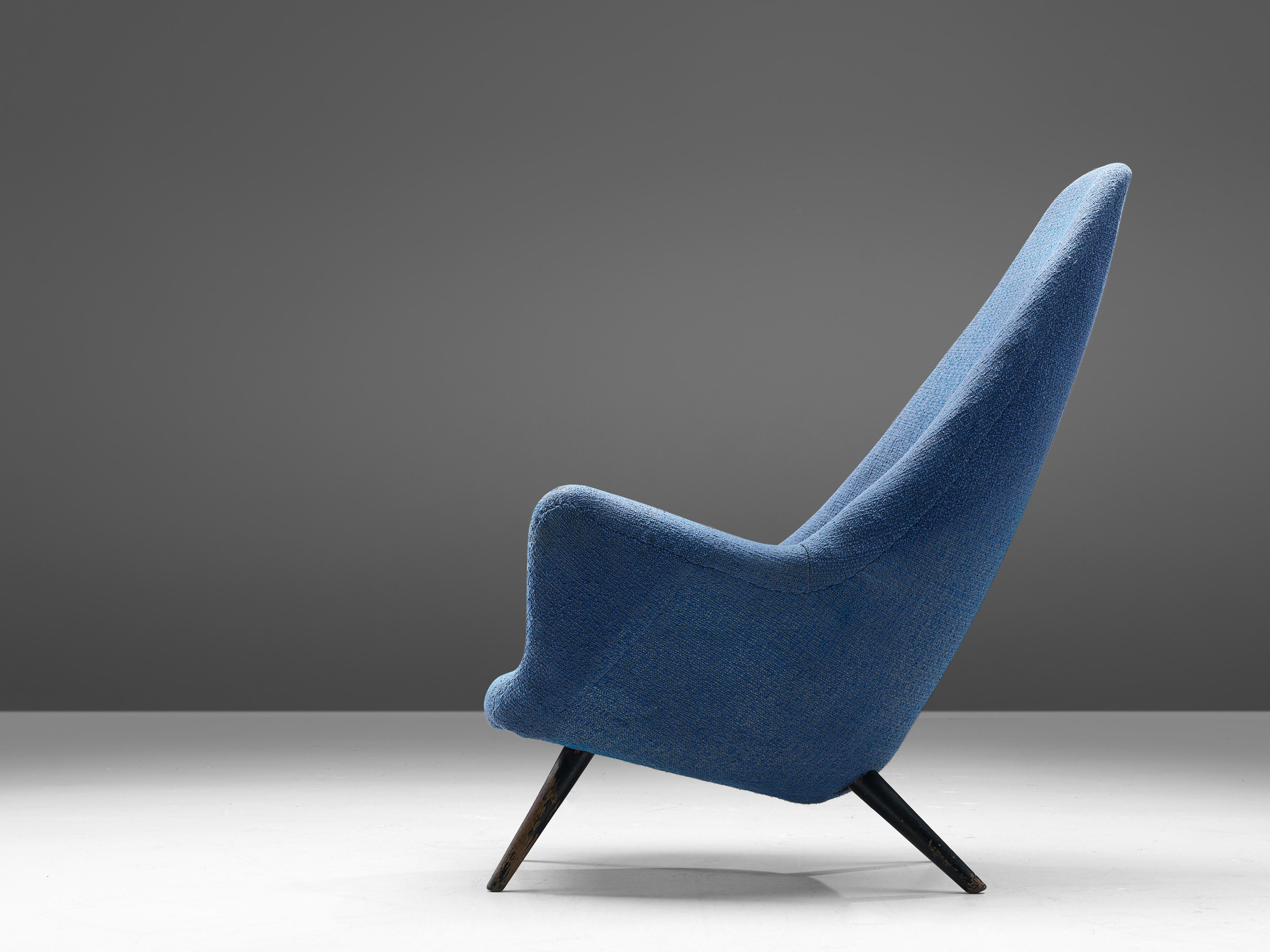 blue chair fabric