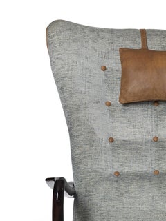 Danish High Back Winged Club Chair