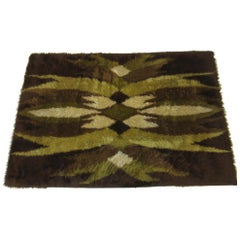 Danish High Pile Woven Wool Rya Rug