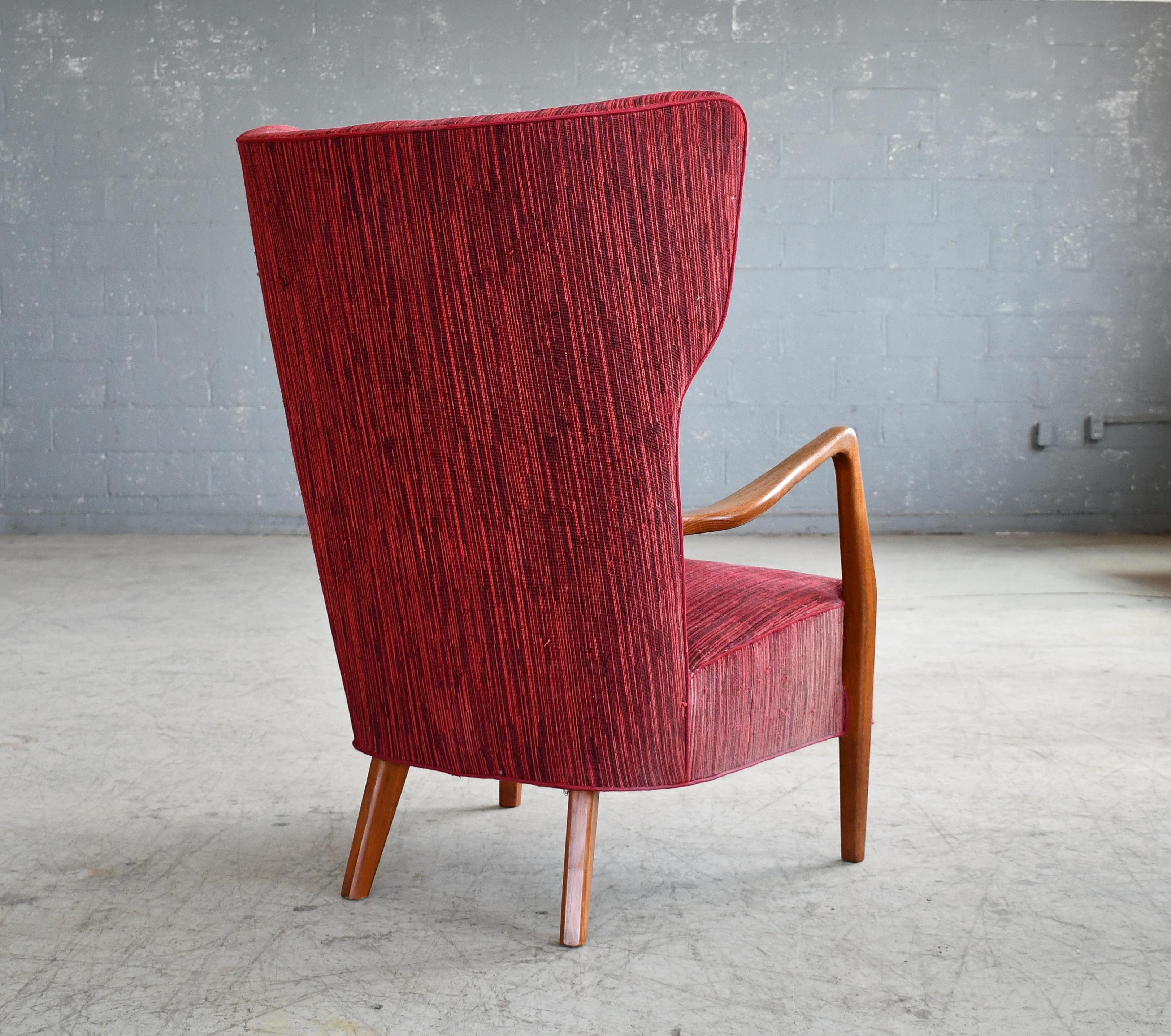 Dänischer Hochlehner-Sessel von Peter Hvidt und Orla Molgaard im Angebot 3