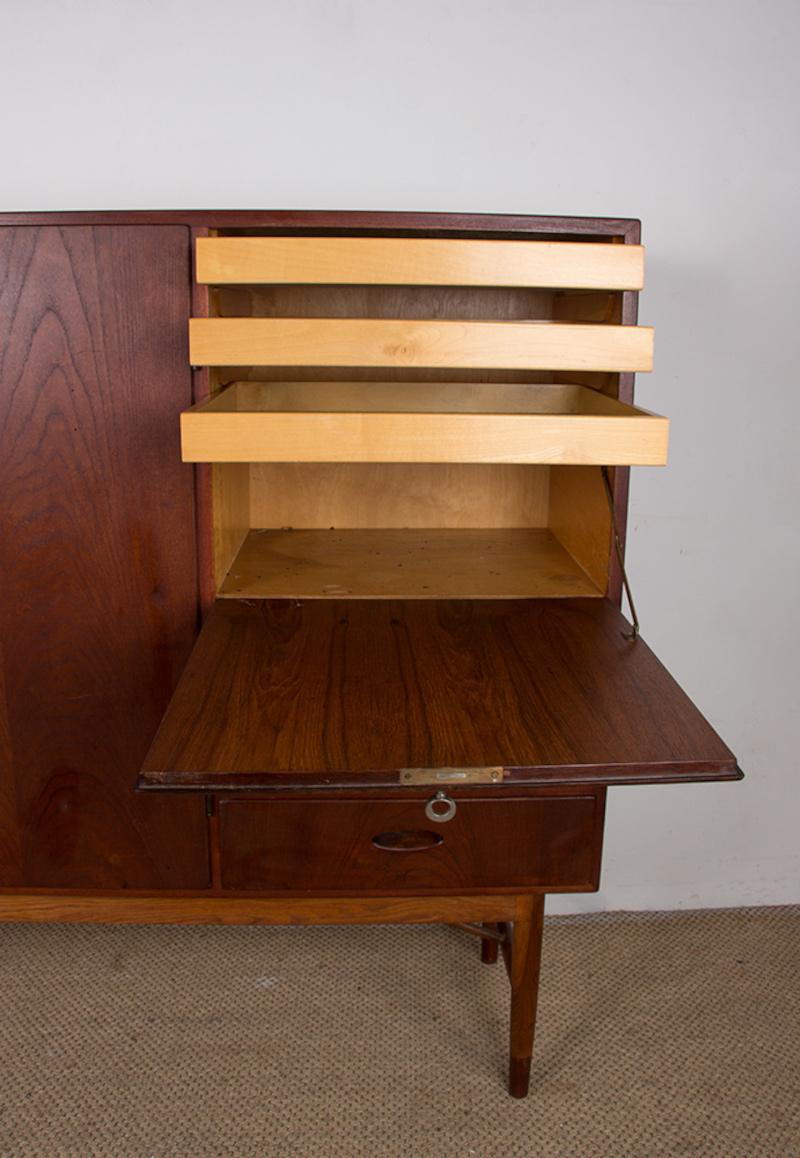 Tablero alto danés de teca y roble por Kurt Ostervig para Randers Mobelfabrik 1960. en venta 1