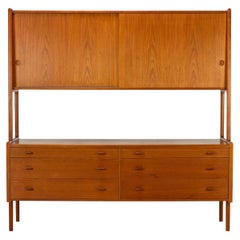 Vintage Danish Highboard RY 20 by Hans Wegner RY Møbler, Teak, 1950s