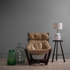 Lampe de bureau danoise en verre Holmegaard