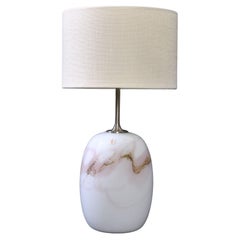 Lampe de bureau danoise en verre Holmegaard