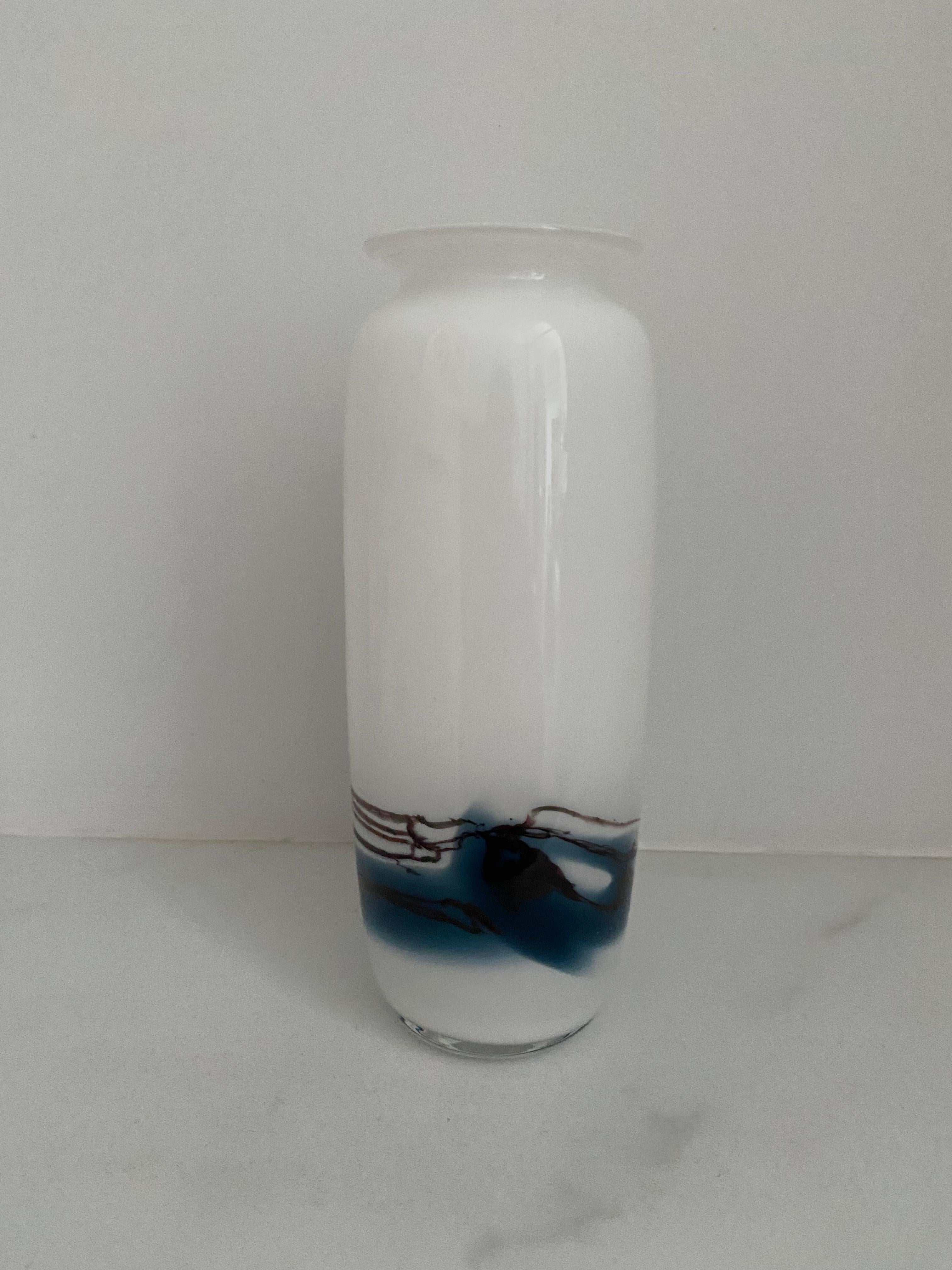 Moderno Vaso in vetro danese Holmegaard di Michael Bang in vendita