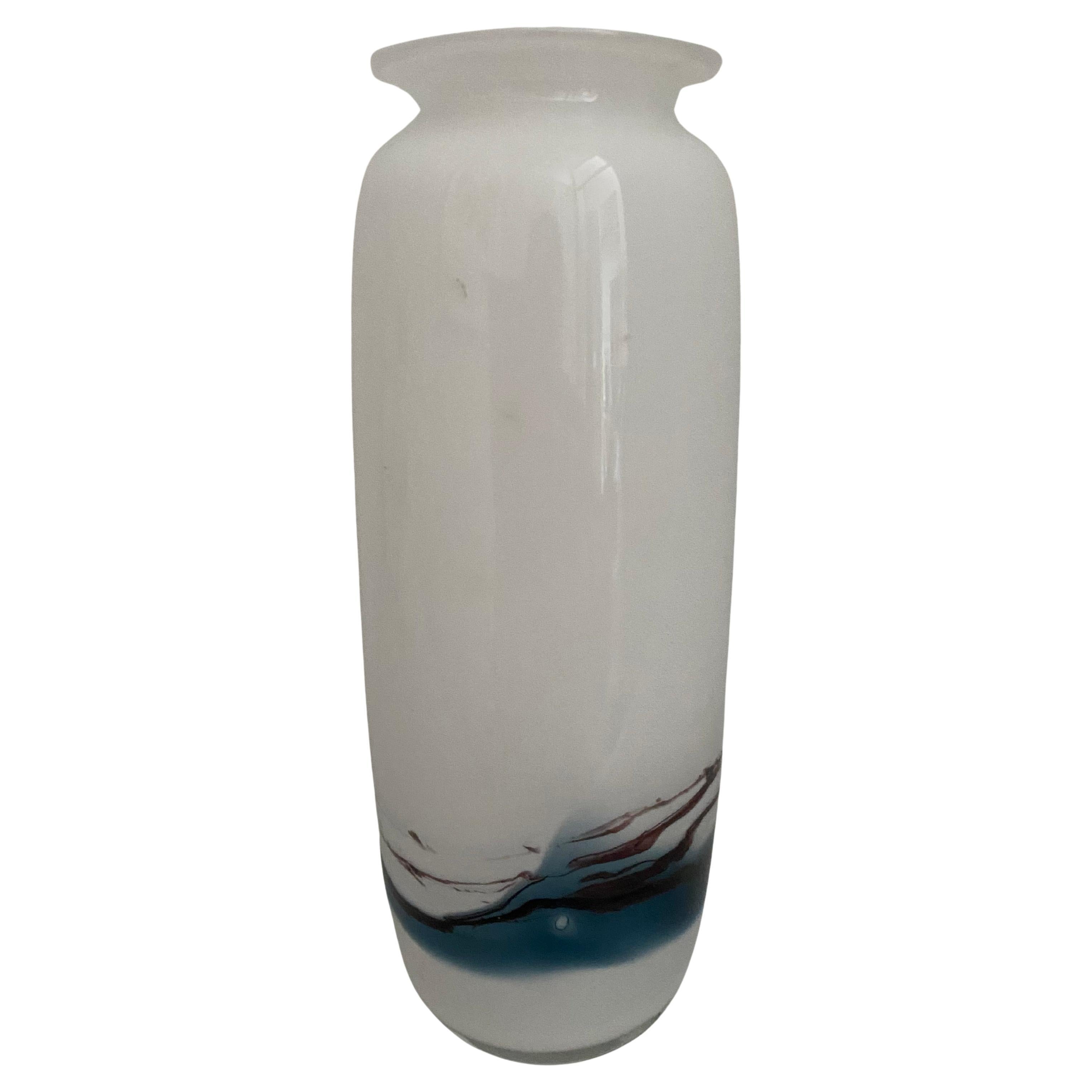 Danish Holmegaard Glass Vase by Michael Bang
