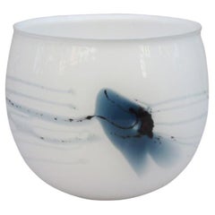 Pot à Cache en verre danois Holmegaard Michael Bang Danemark 1970