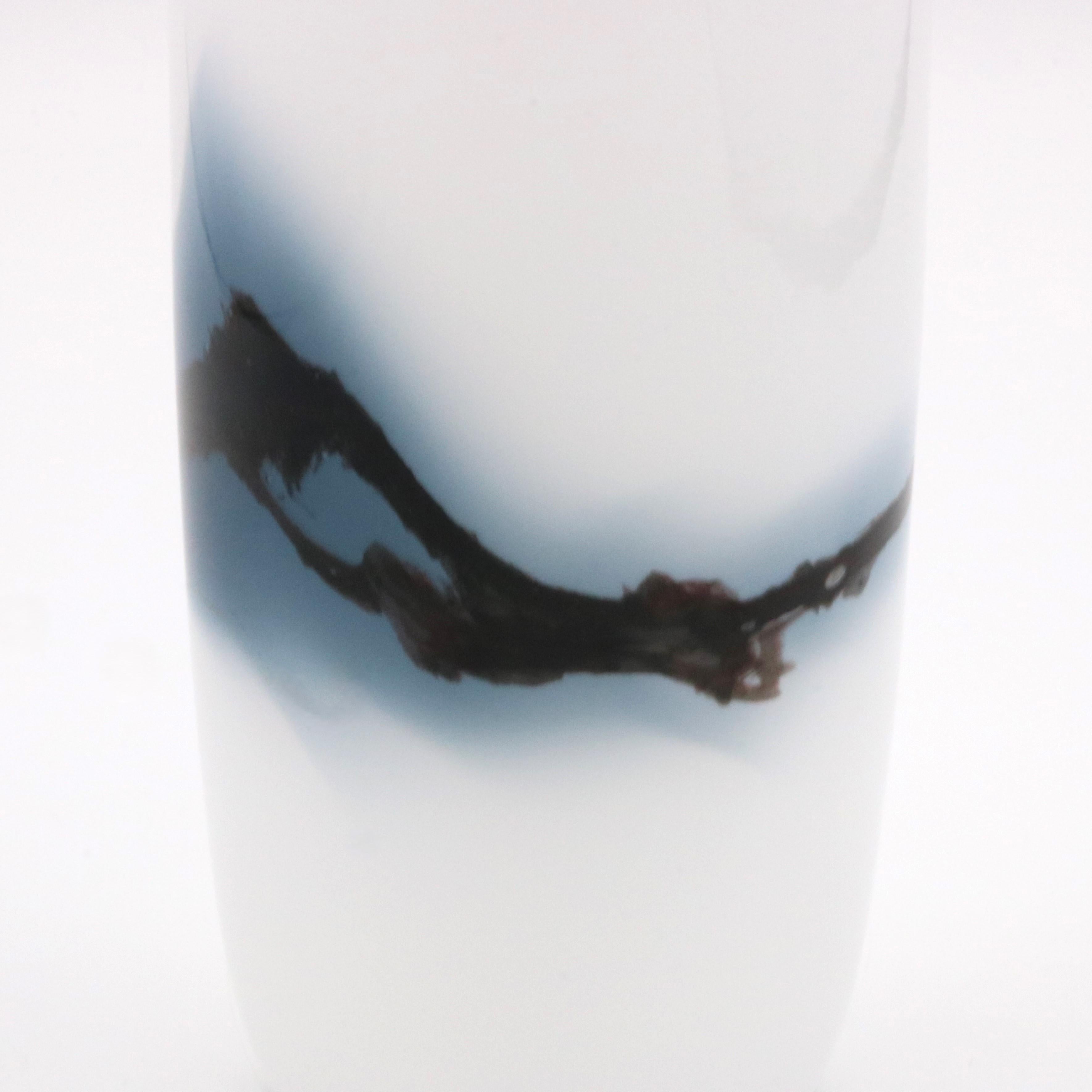 Danese Vaso di vetro danese Holmegaard Michael Bang Danimarca 1970 in vendita