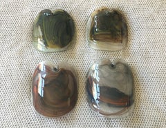 Danish Holmegaard Modern Red Art Glass Wall Sconces by Per Lütken, 1978