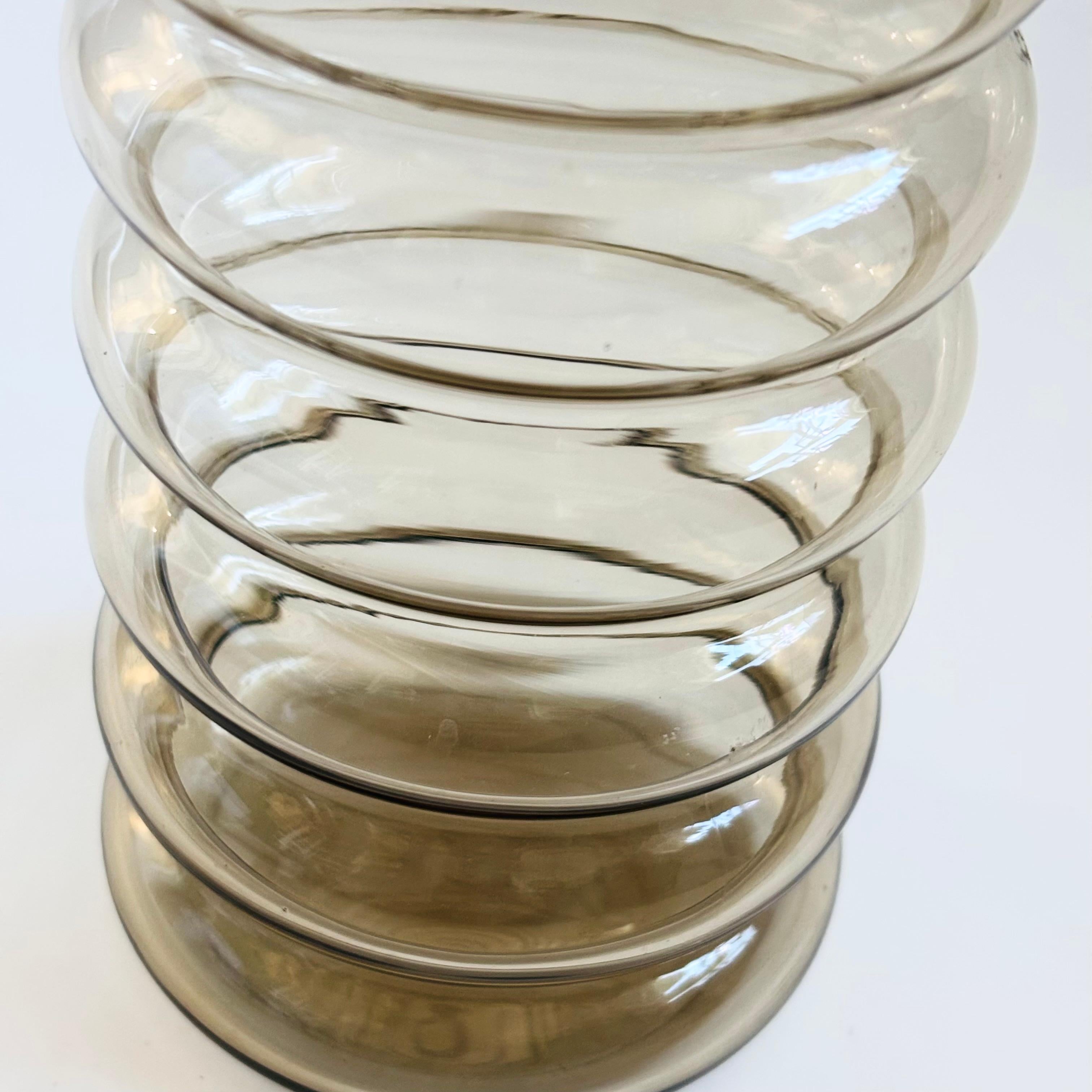 Barattolo da farmacia in vetro danese Holmegaard Primula Smoke In condizioni buone in vendita a Fairfield, CA