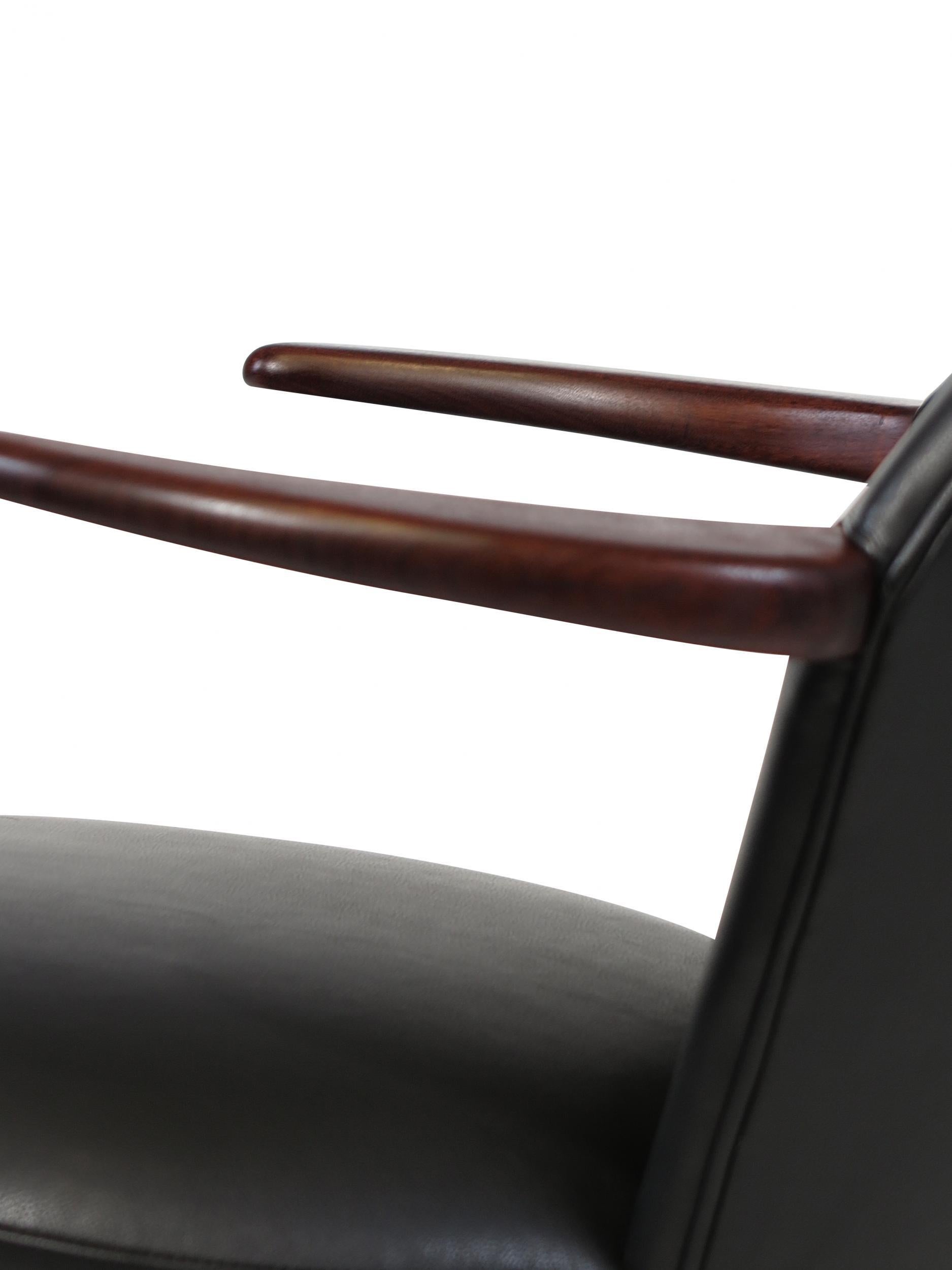 Oiled Danish Horn Lounge Chairs