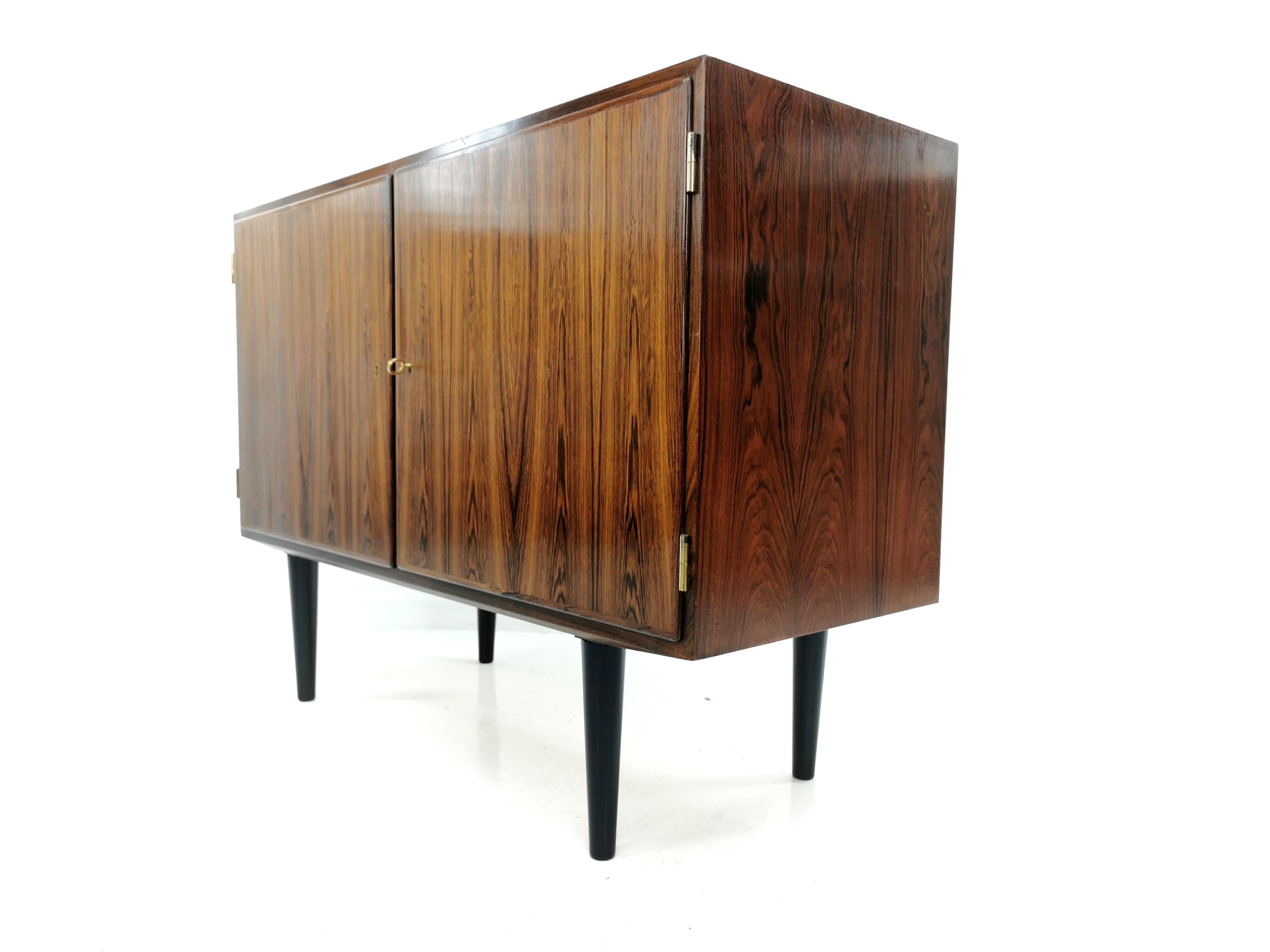 Danish Hundevad Rosewood Media Unit Sideboard 1970s Midcentury Vintage Cabinet 5