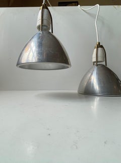 Danish Industrial Pendant Lamps by Asger Bay Christiansen, 1970s