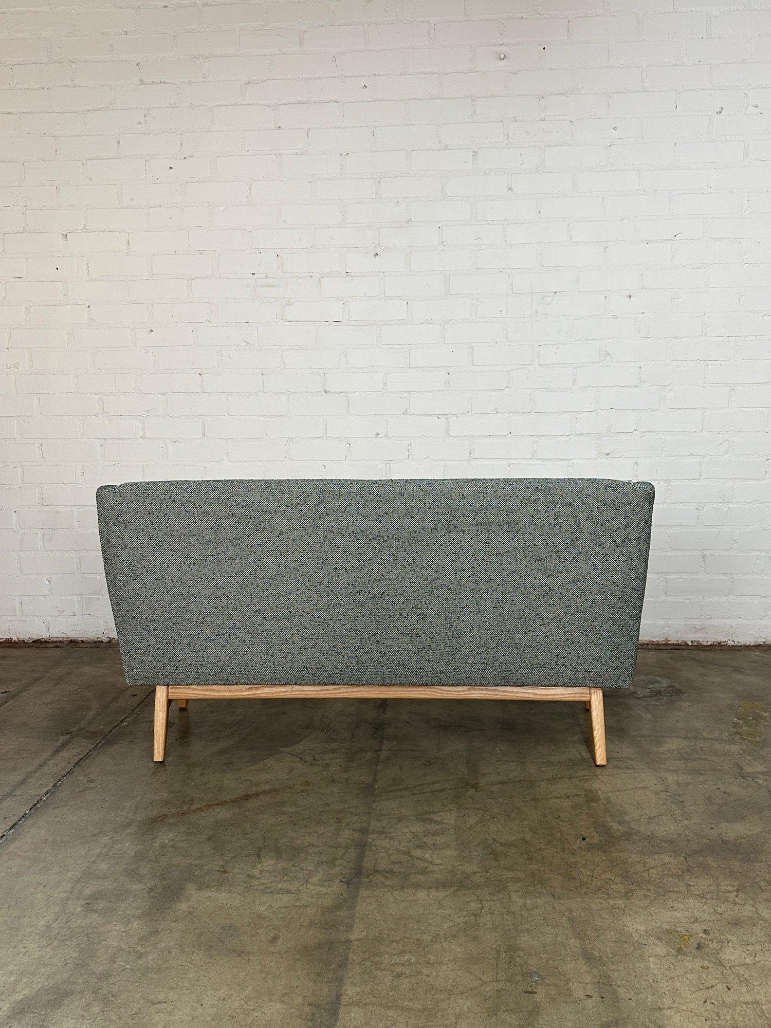 Danish Inspired Custom Compact Sofa For Sale 3