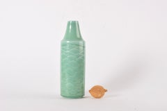 Danish Jacob Bang for Hegnetslund Tall Vase Green, Modern Ceramic ca 1950s