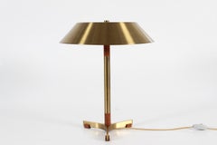 Danish Jo Hammerborg President Vintage Desk Lamp of Brass by Fog & Mørup, 1960s