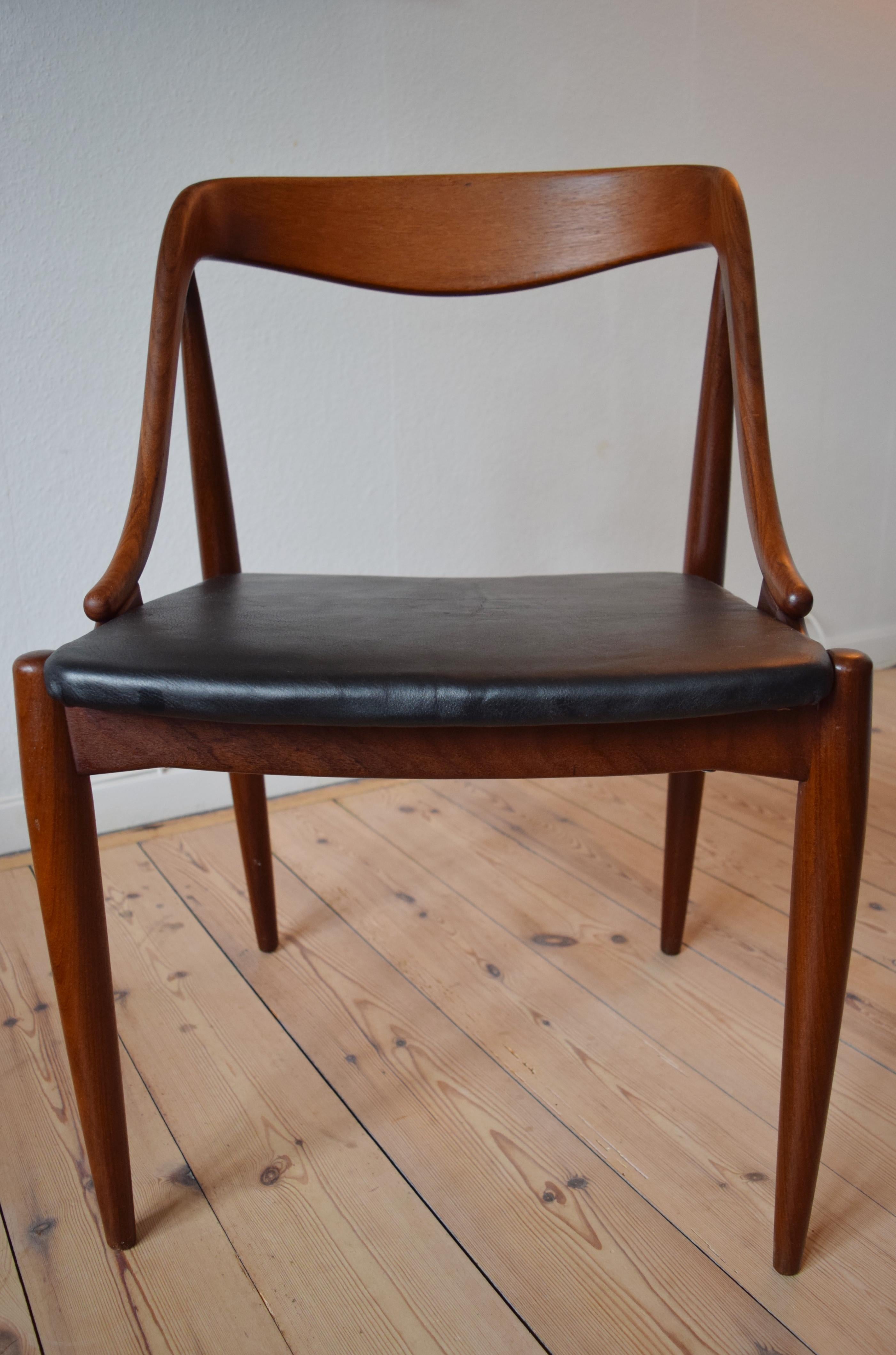 Danish Johannes Andersen Teak Dining Chairs, 1960s 2