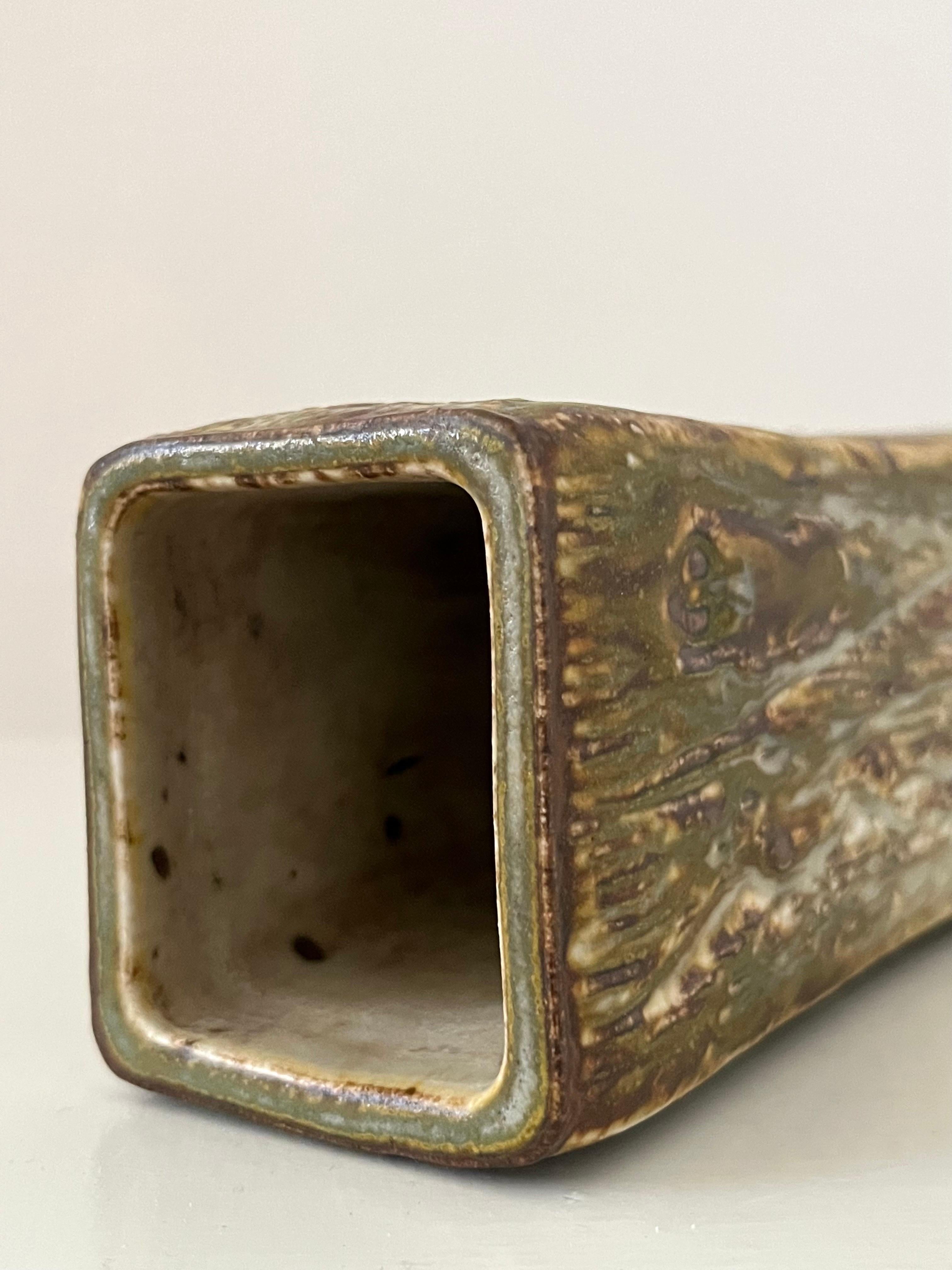 Vaso in gres danese Jørgen Mogensen 1960 Studio A Decorazioni organiche in vendita 7