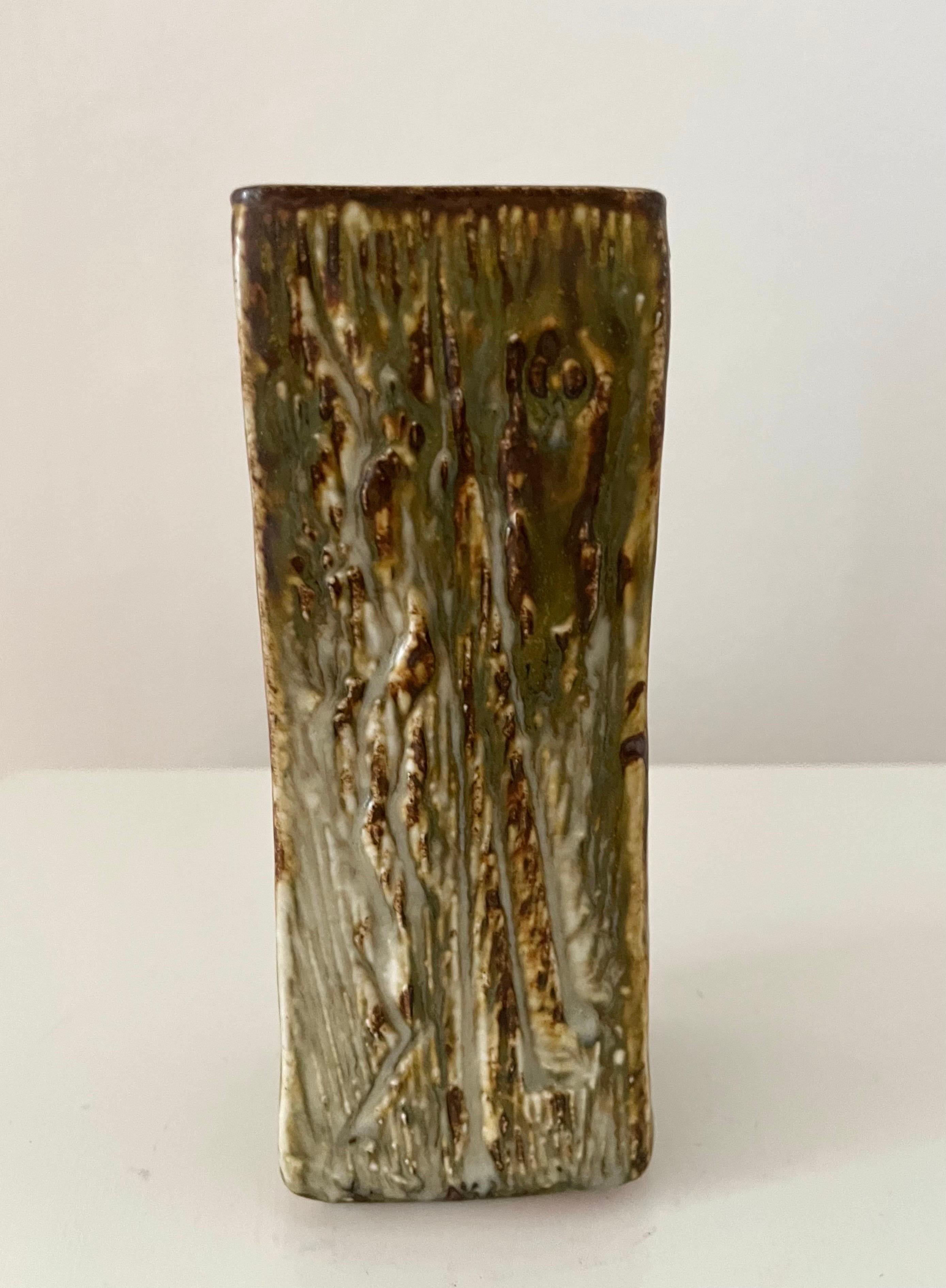 Vaso in gres danese Jørgen Mogensen 1960 Studio A Decorazioni organiche In condizioni buone in vendita a Frederiksberg C, DK