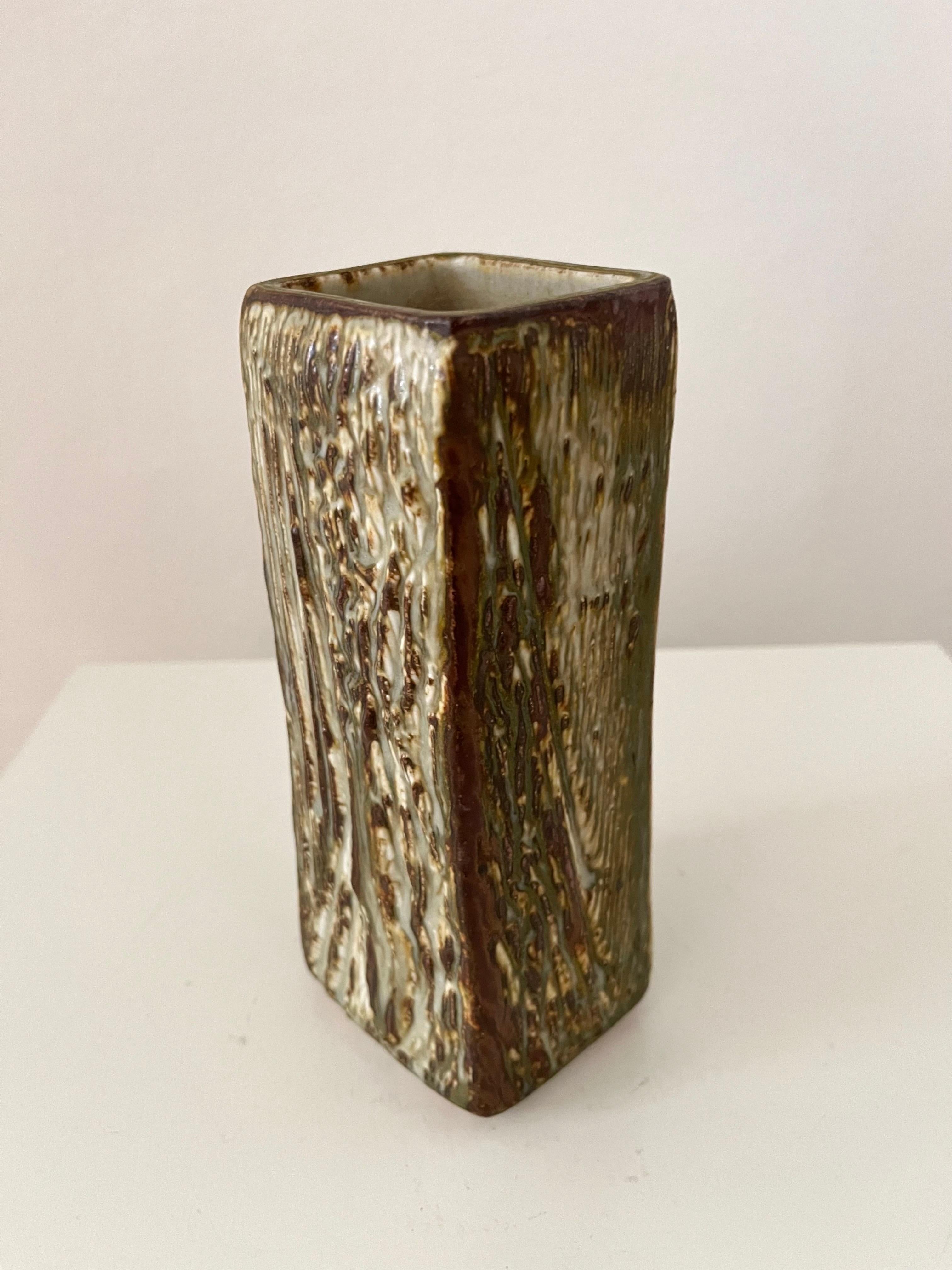 Vaso in gres danese Jørgen Mogensen 1960 Studio A Decorazioni organiche in vendita 1