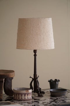 Lámpara de sobremesa danesa Jugendstil, Art Nouveau, en bronce, años 20