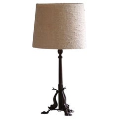 Danish Jugendstil, Art Nouveau, Table Lamp in Bronze, 1920s