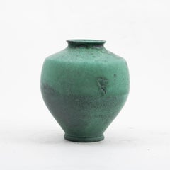 Danish Kähler Vase with Turquoise Green Glaze