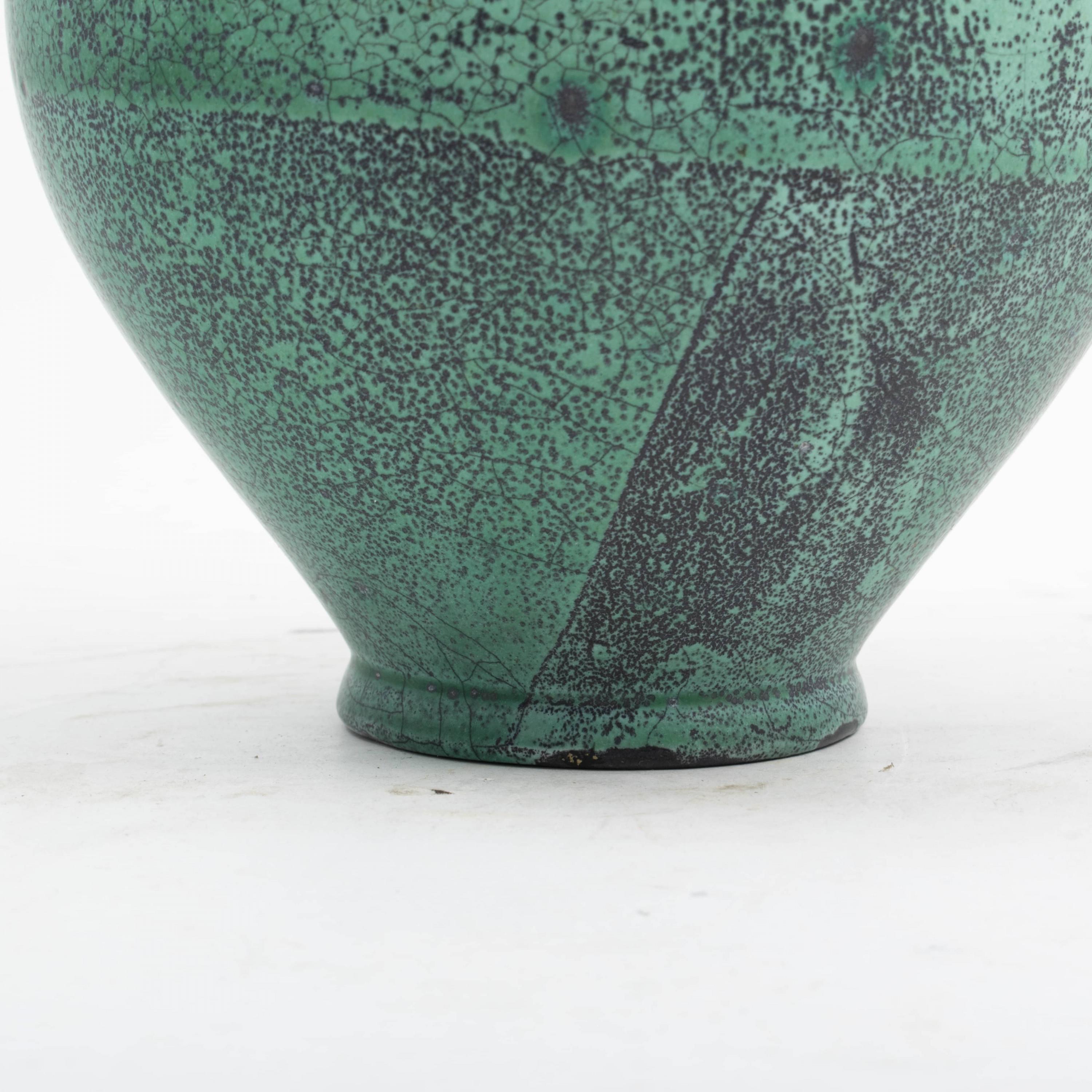 20th Century Danish Kähler Vase with Turquoise Green Glaze