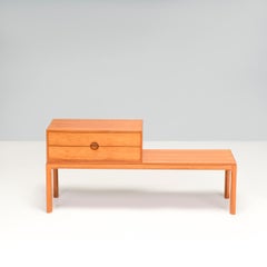 Kai Kristiansen für Aksel Kjersgaard Teakholz-Dielenbank mit zwei Schubladen