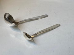 Danish Karina Sauce Spoons in Sterling Silver by Horsens Sølv